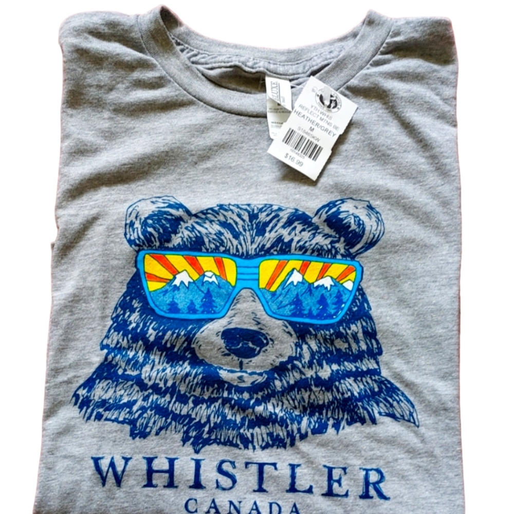 Whistler Reflect Mountain Bear T-Shirt Youth Men Heather/Grey Medium